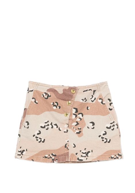 Gonna con stampa camouflage